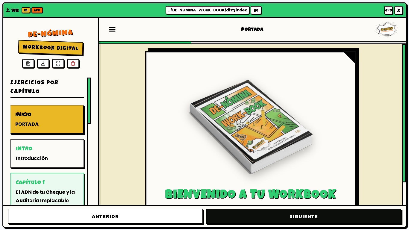 Plantillas del Workbook De-Nómina
